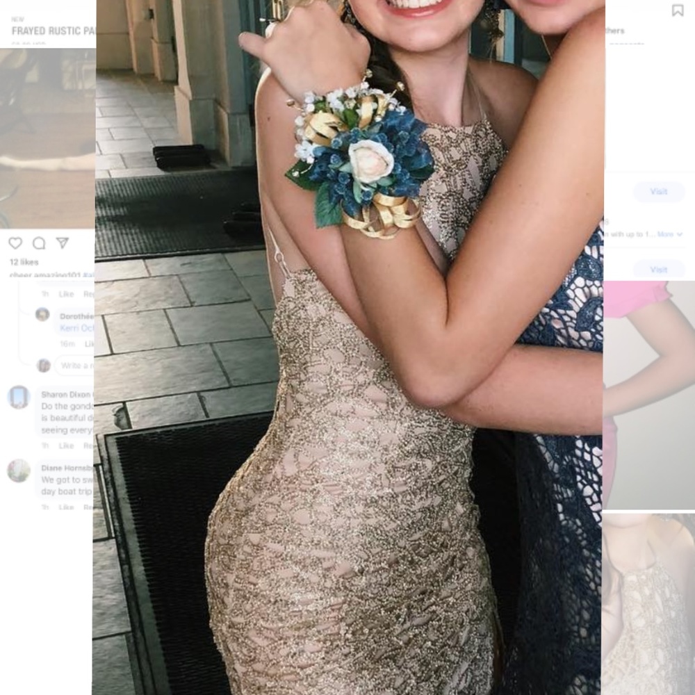 Gold dress
